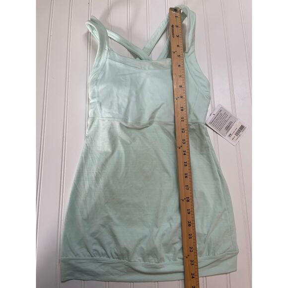 NWT Athleta Crunch & Punch Mint Green Activewear Tank Size Women XXS Girls 10/12 - Picture 7 of 11